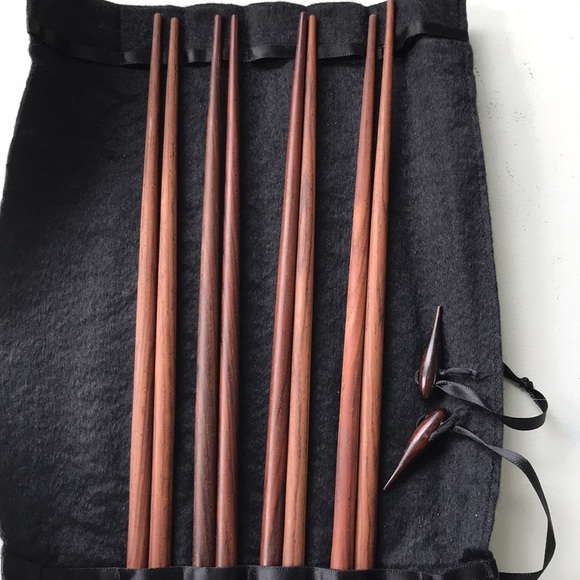 Vintage Wooden Chop Sticks - Picture 3 of 12